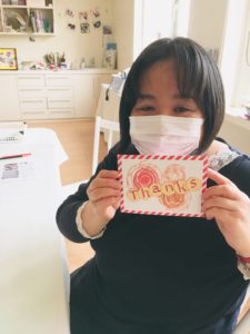 体験講座受講生と作品